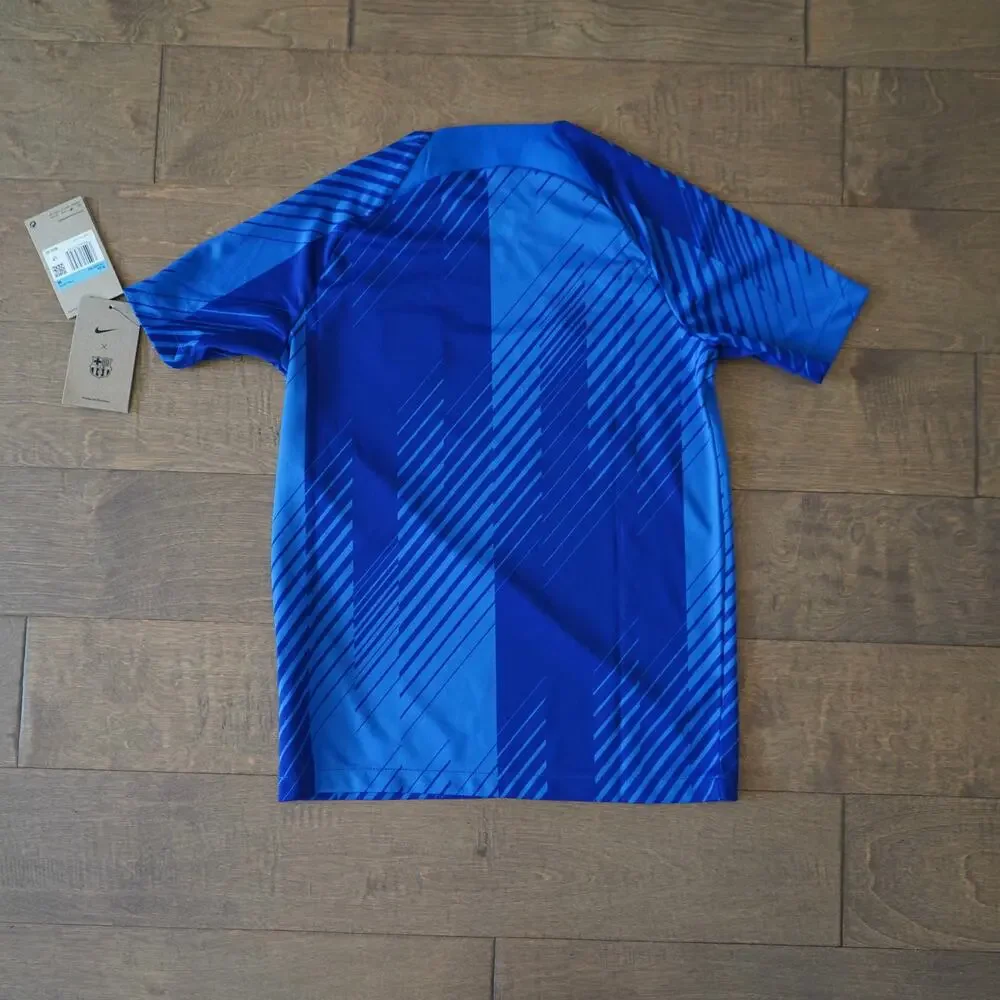 NWT Kids Nike FC Barcelona Pre Match Training Jersey Size M